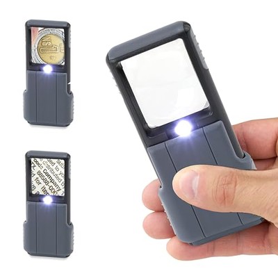 Carson MiniBrite LED Lighted Slide-Out Aspheric Magnifier with Protective Sleeve
