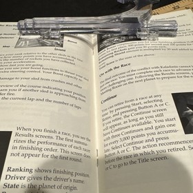 Cyber Speedway (Sega Saturn, 1995) Manual And Registration Card Only - NO DISC