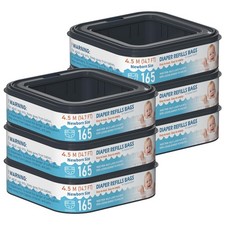 Square Starter Refills Disposal Bags Refill Compatible with Diaper Genie