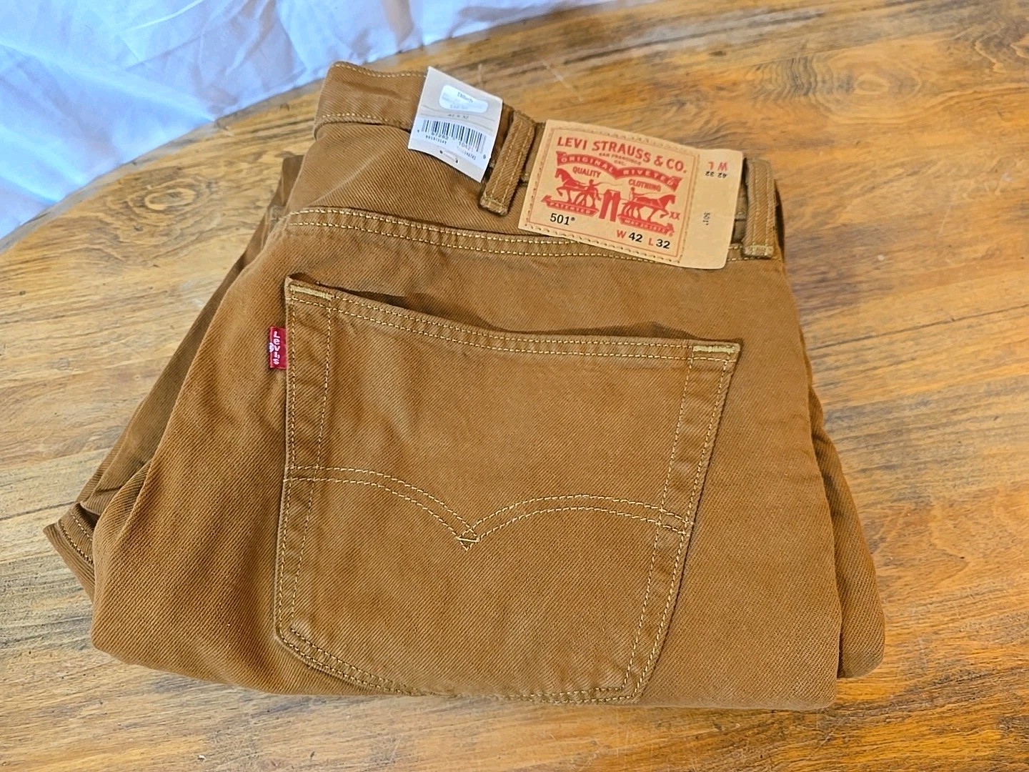 's Sz 42x32 Brown Straight Classic