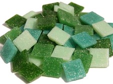 Glassteine Mosaik Joy grün mix 20x20