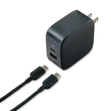 onn GAN 65W Laptop Charger - Compatible for Apple, Dell, HP, Asus, Acer 