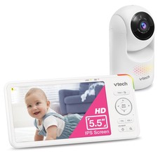 VTech 5.5 IPS Screen 720P Video Baby Monitor with Camera and Audio,