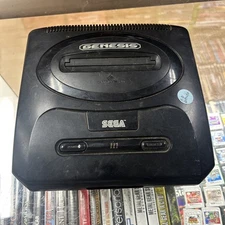 Sega Genesis Model 2 MK-1631 Black System Console Only For Parts Or Repairs