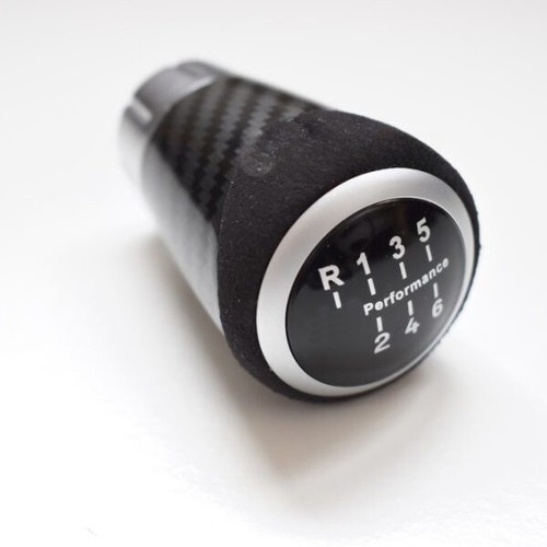 Carbon Performance Alcantara Shift Knob 6 Speed Weighted for BMW M3 E46 E60 E90 - Foto 1 di 7