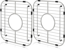 Sink Protectors for Kitchen Sink, Universal Double Bowl Sink Bottom Grid 12.5"x1
