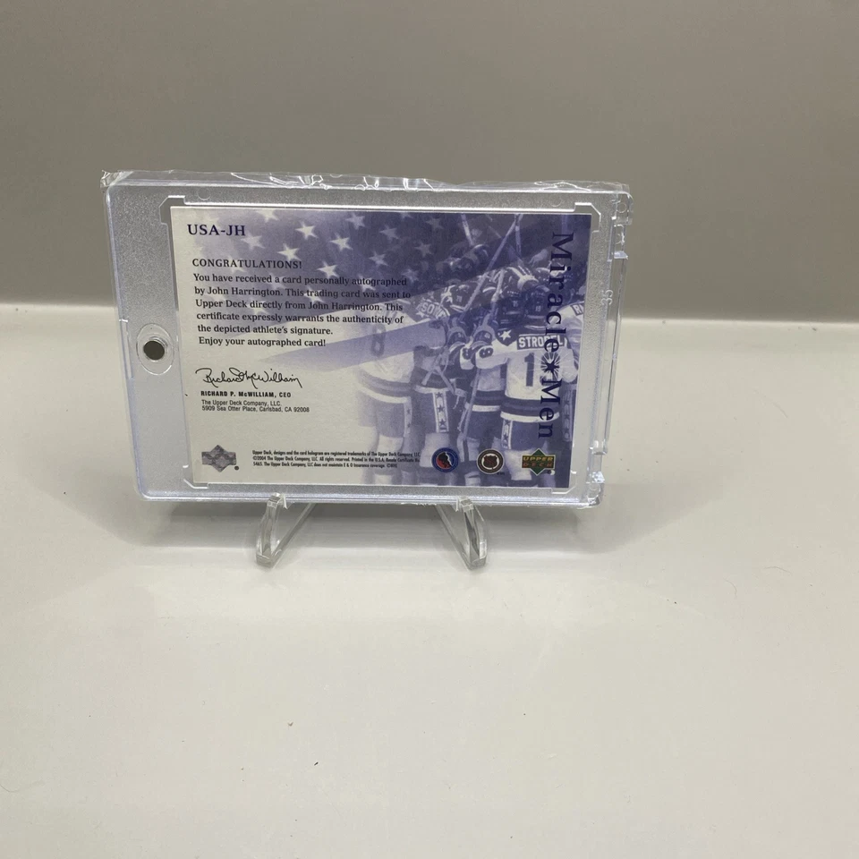 2004-05 UD Legendary Signatures Miracle Men John Harrington autógrafo Foto 2 de 2