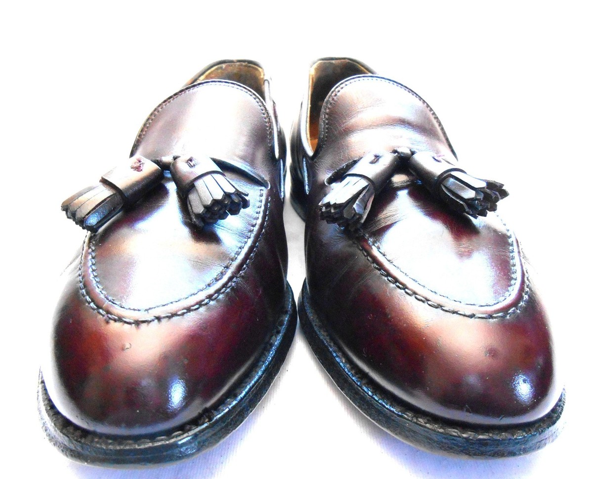 Alden 663 for Brooks Brothers 769 Men's 9.5C Calf Burgundy Tassel