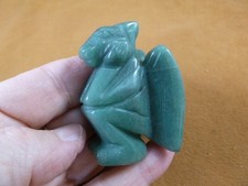 (Y-GAR-736) green Aventurine statue GARGOYLE gemstone GARGOYLES Gothic stone