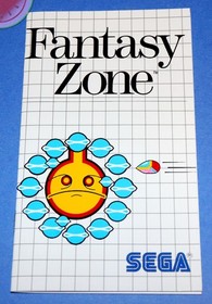 TESTED Sega MASTER SYSTEM Cartridge FANTASY ZONE with NEW Case Manual Poster
