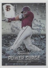 2021 Panini Prizm Draft Picks Power Surge Silver Matheu Nelson #PS-MN 0m0g