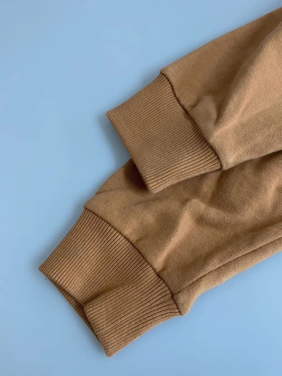 Felpa con cappuccio e zip BURBERRY LONDON S cotone marrone 8043180 usata