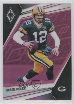 2019 Panini Phoenix Pink 28/199 Aaron Rodgers #70 02v3