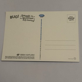 Bug! Sega Saturn Video Game Character Chrome Continental Postcard