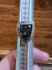 Beautiful Handmade Vintage 925 Sterling Silver Onyx Ring Depincting A Face Size8 — photo 1