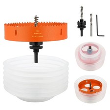 6 1/8 Hole Saw for Recessed Lights, 6.125 Inch Bi-Metal Hole Cutter Kit with ...