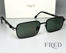 Brand New FRED Sunglasses Full Rim Square FG40035U 02N 59-150 Matte Black /Green