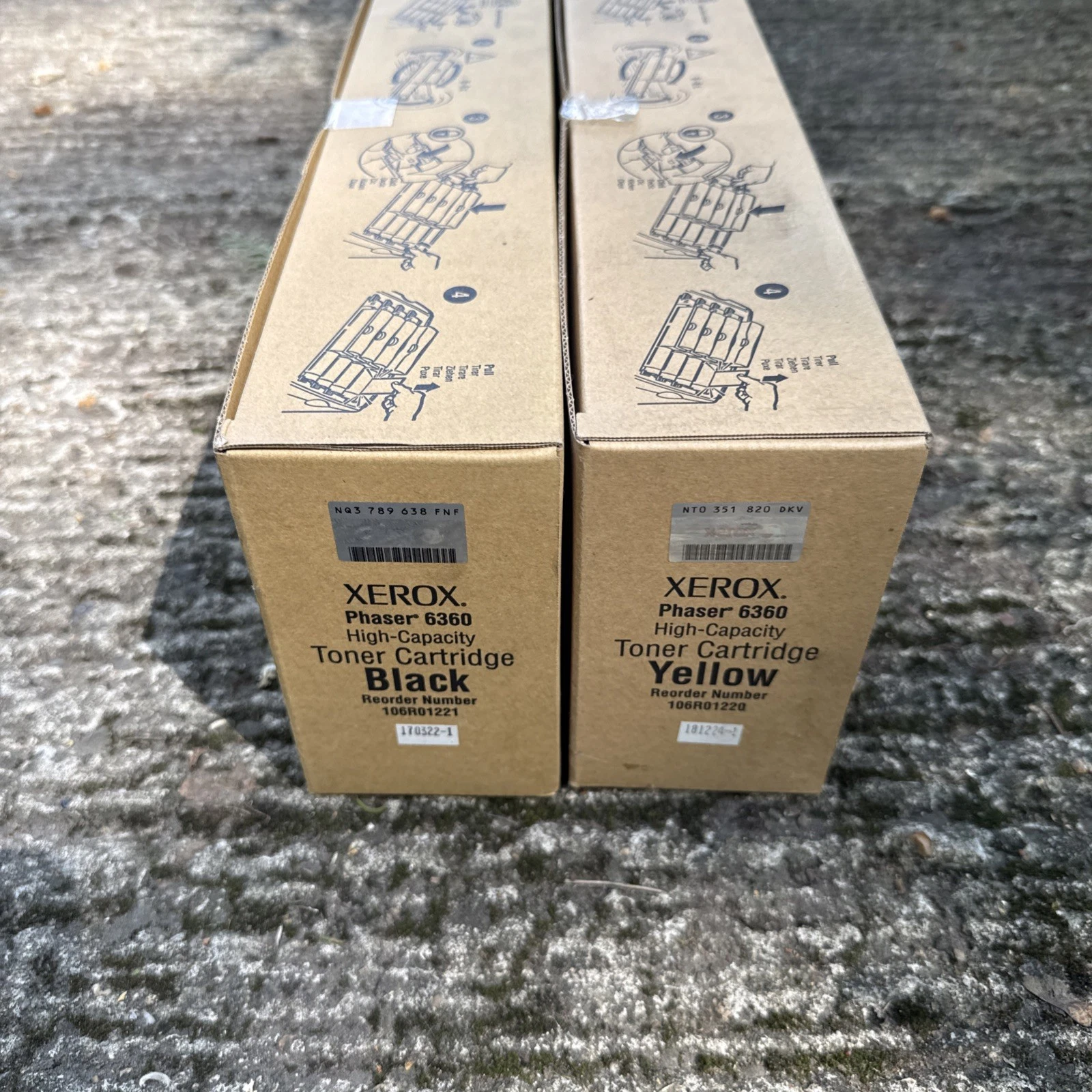 Genuine Xerox 106R01218 106R01219 106R01220 106R01220 Toner Cartridges Set - New 7