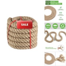 Twisted Manila Rope 2 in x 25 ft Natural Hemp Rope
