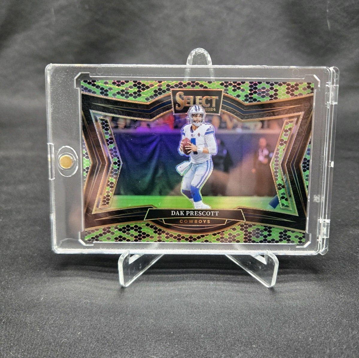 2024 Select Dak Prescott Green & Black Snakeskin 1/2🐍Field Level CASE HIT SSP💎