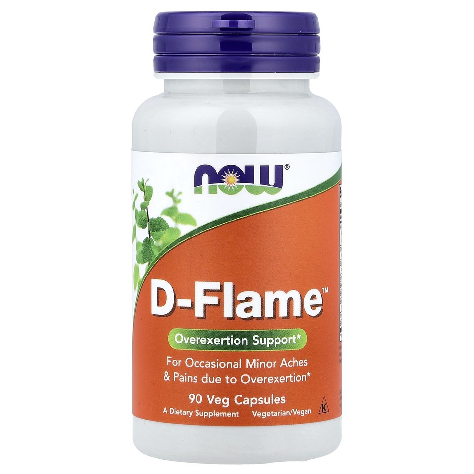 Now Foods D-Flame 90 Veg Capsules GMP Quality Assured, Vegan, Vegetarian