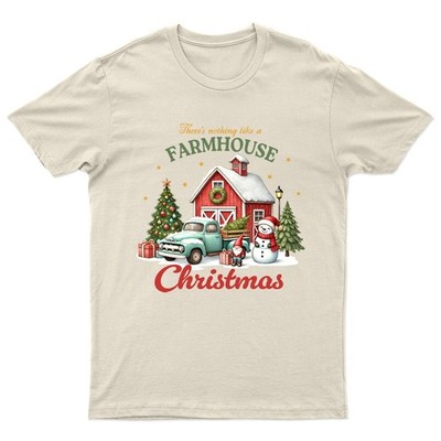 There Is Nothing Like A Farmhouse Christmas Holidays Men Women Graphic Tee