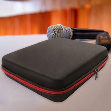 Microphone Case Box with Separate Interiors Organizer for KTV Karaoke Travel