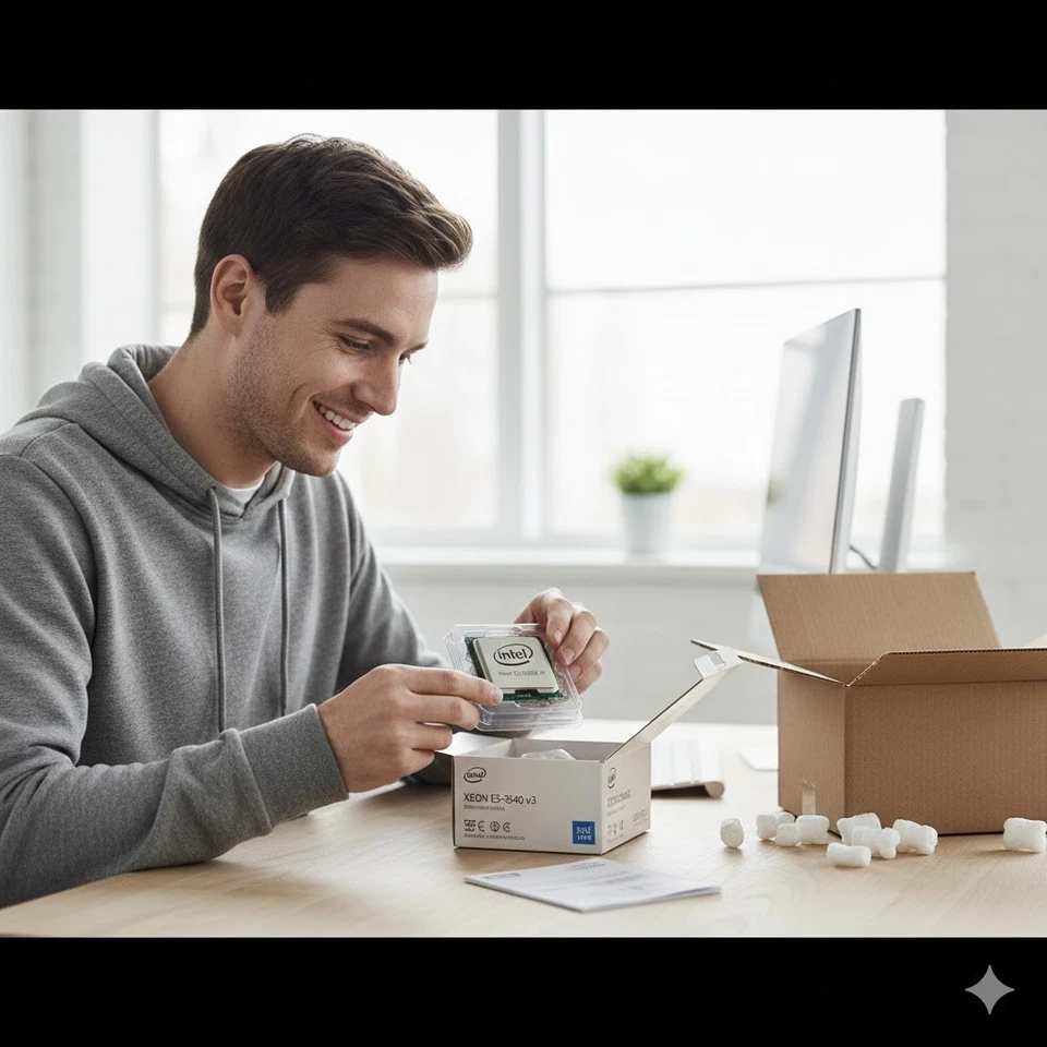 Lotto 10x Intel Xeon E5-2640 v3 SR205 2.6GHz, 8 Core LGA2011-v3 TDP 90W USATO A+ - Immagine 2 di 4