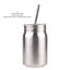 thumbnail 10  - Unbreakable Stainless Steel Single/Double Walled Mason Jar with Lids Straw 700ml