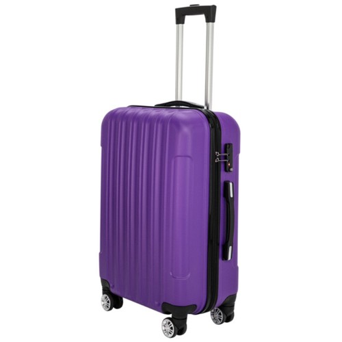 Purple 3 in 1 Multifunctional Large Capacity Traveling Storage Suitcase Luggage - Picture 4 of 8