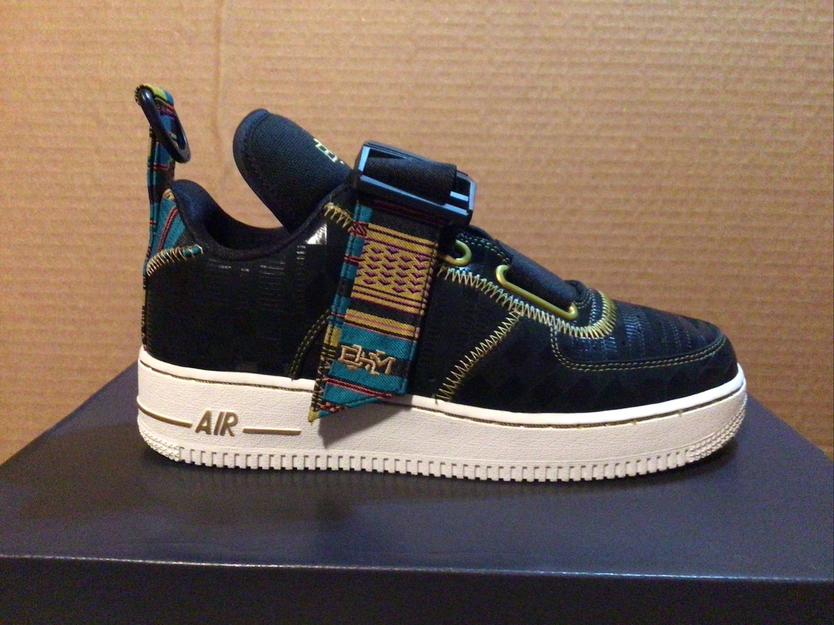 Nike Air Force 1 Utility BHM QS black/metallic gold size 6  display picture 1