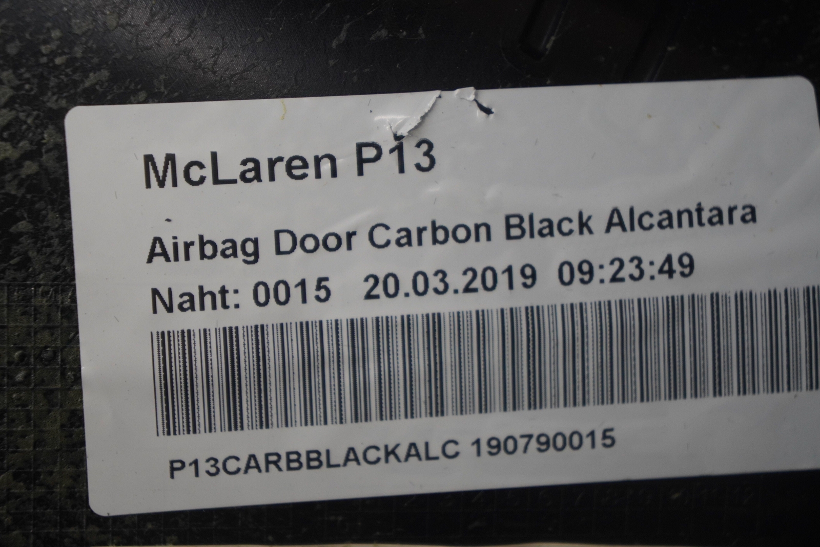 Front Right Interior Door Trim Panel Black OEM Mclaren 570s 2019 *Note*