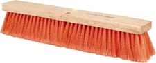 PRO SOURCE Safety Orange Push Broom Head: 18" Wide, Handle Sold Separately