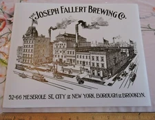 1899 Joseph Fallert Brewery Beer Williamsburg Brooklyn New York City NYC Photo