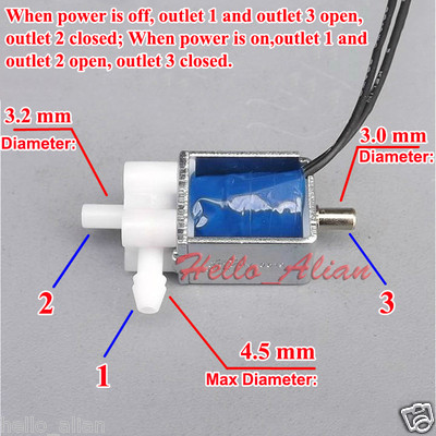 DC 6V MINI Electric Solenoid Valve N/C Normally Closed Water Gas - Foto 8