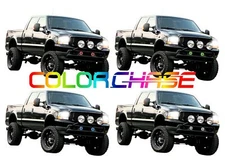 Color Chasing LED Fog Light Flow Halo kit for Ford F-250 Super Duty 01-04