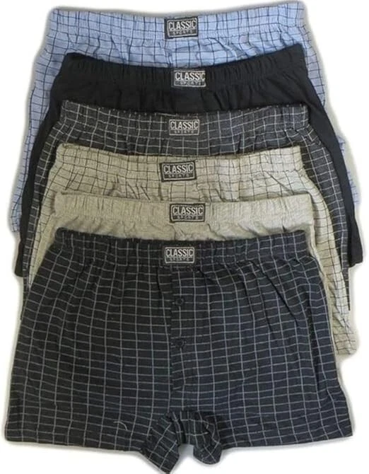 Mens Printed Cotton Check Jersey Boxer Shorts in Big Sizes Small to 6XL
Opens in a new window or tab