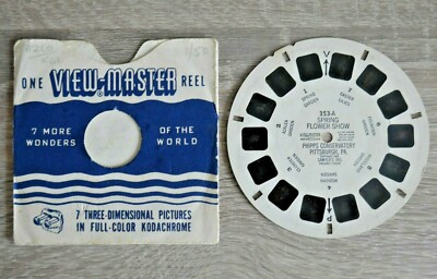 Spring Flower Show Phipps Wintergarten Pittsburgh Viewmaster Rolle 353-A M554