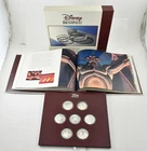 Disney Masterpieces Commemorative Master Proof Set 7 Art Rounds *5434