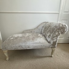 corner sofa Distressed chaise right Gold and Ivory