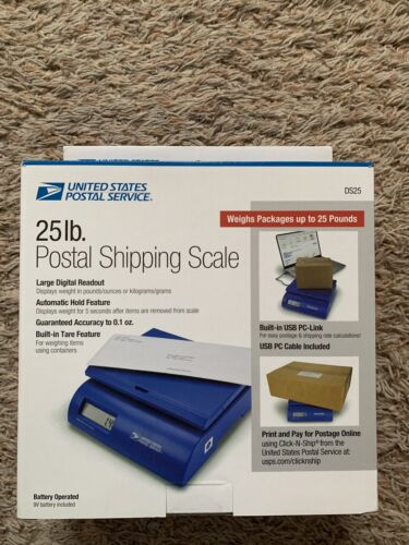 UNITED STATES POSTAL SERVICE 25 lb. Digital POSTAL SHIPPING SCALE DS25 BRAND NEW - Picture 1 of 4