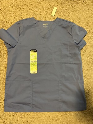 Scrub Star Unisex V-Neck Scrub Top Ciel Blue Medium New With Tags