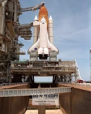 ATLANTIS ATOP THE MOBILE LAUNCHER PLATFORM FOR STS-101  8X10 NASA PHOTO (EP-343)