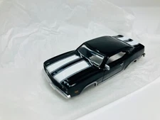 NU-RORA~ " CAMARO Z-28 "  BODY in BLACK/WHITE ~ NEW ~  use on Aurora, AFX T-JET