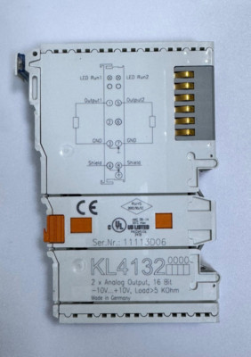 RS KL4132 Analog Output Module - 2-Channel, 16-Bit, ±10V Output, Load 5 kΩ, Ma
