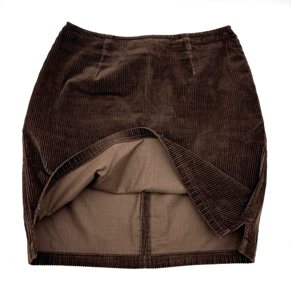 Винтажная коричневая вельветовая юбка-карандаш на молнии 80-е 90-е Karen Kane Lifestyle 10 29x19,5 дюйма - Изображение 2 из 4