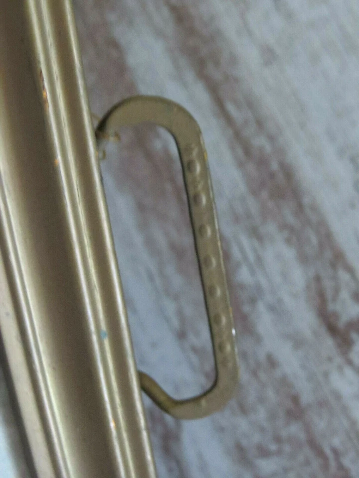 Grubby Primitive Old Wood Framed Picture Tray w Handles Dutch Woman w Flowers - Image 4 of 4