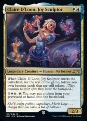 MTG CLAIRE D'LOON, JOY SCULPTOR FOIL EXC - 165 - UNF - MAGIC