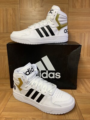 RARE? Adidas Entrap Mid Cloud White Core Black Gold  display picture 2