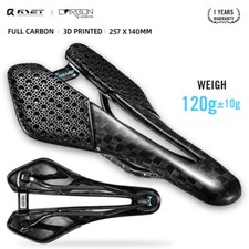 Full Carbon 3D Printed Saddle 257x140mm Bike Seating Triathlon Road MTB Cycling